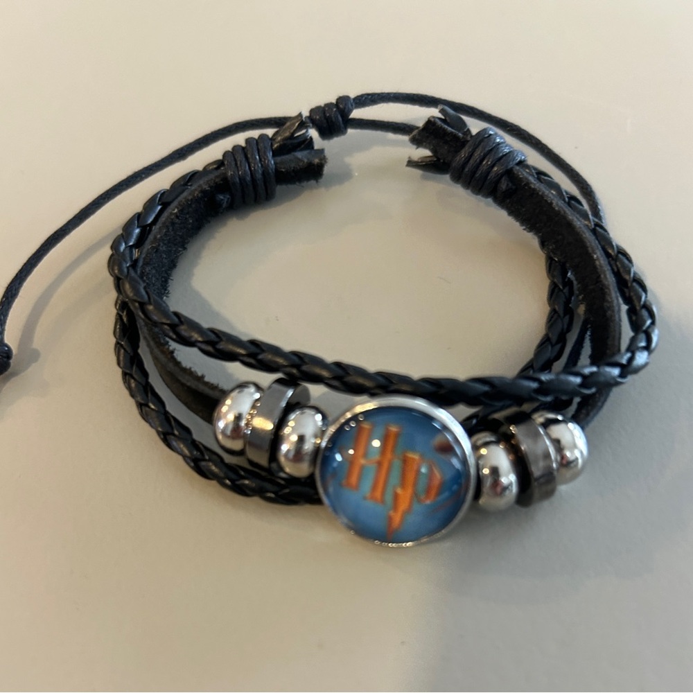 Harry Potter - Black Multi-Strand Leather Bracelet - Never Worn